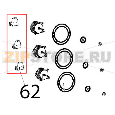 Bracket support wiring harness STD Unox XB 895 Bracket support wiring harness STD Unox XB 895Запчасть на деталировке под номером: 62