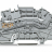 Multilevel installation terminal block; 4 mm; L; Push-in CAGE CLAMP®; 2,50 mm; gray Wago 2003-6650 - Multilevel installation terminal block; 4 mm; L; Push-in CAGE CLAMP®; 2,50 mm; gray Wago 2003-6650