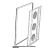 GN1000B-Guarnizione porta XBC804-805 Unox XV 893