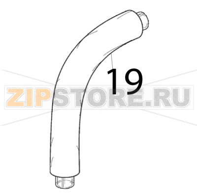Abflussrohr Scotsman EC 126 AS Abflussrohr Scotsman EC 126 ASЗапчасть на деталировке под номером: 19
