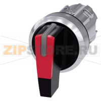 АКТУАТОР ПОВОРОТНОГО ПЕРЕКЛЮЧАТЕЛЯ С ВОЗМОЖНОСТЬЮ ПОДСВЕТКИ, 22MM, КРУГЛ., ГЛЯНЦЕВЫЙ МЕТАЛЛ, РУКОЯТКА ДЛИННАЯ ЧЁРНАЯ С КРАСНОЙ ВСТАВКОЙ, 3 КОММУТАЦИОННЫХ ПОЛОЖЕНИЯ: I>O-II, БЕЗ ФИКСАЦИИ В ЛЕВОМ ПОЛОЖЕНИИ РУКОЯТКИ, С ФИКСАЦИЕЙ В ПРАВОМ ПОЛОЖЕНИИ РУКОЯТКИ,