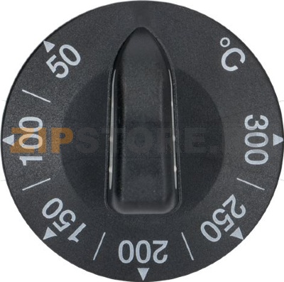 BLACK KNOB ø 50 mm 50-300°C 