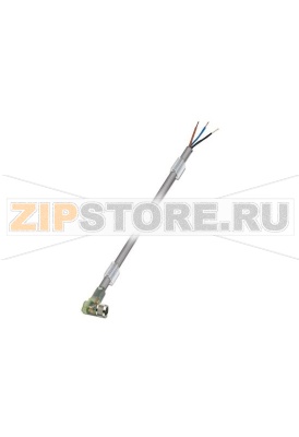 Кабель для датчика / исполнительного элемента Phoenix Contact SAC-3P- 5,0-100/M 8FR-2L 3-полюсн., PUR/ПВХ, серый RAL 7001, свободный конец, к Гнездо угловой M8, А-кодирование, с помощью 2 светодиодных индикатора, Длина кабеля: 5 м.Минимальный заказ: 25 шт.Упаковка: 1 шт.
