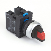 Переключатель, 3 положения, 2НО, IP65, без подсветки, красный Chint NP8-20X/334