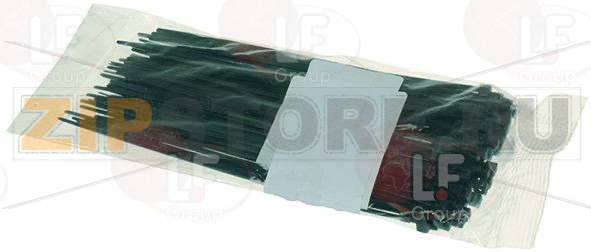 ЧЕРНЫЙ ЗАЖИМ 2.5X160 ММ - 100 ШТУК 