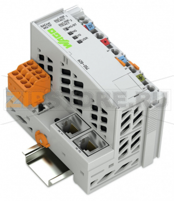 Контроллер BACnet MS/TP; светло-серые Wago 750-829 The BACnet MS/TP Controller (750-829) connects the WAGO I/O System to the BACnet protocol and supports the B?BC BACnet device profile per DIN EN ISO 16484?5. It communicates with other BACnet devices via BACnet MS/TP.The controller provides the three following functionalities:1. Native server: For each channel, appropriate BACnet objects are generated automatically for the digital and analog I/O modules that are connected to the controller.2. Application server: Other supported BACnet objects can be created via IEC 61131?3 programming environment and made available to a BACnet network.3. Application client: Using the client functionality, objects and their properties can be accessed by other BACnet devices....