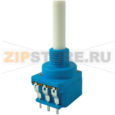 Потенциометр с выключателем 0.4 Вт, моно, 100 кОм, 1 шт Weltron WSFA202-A2-08-30F1-100K-20%-LIN 