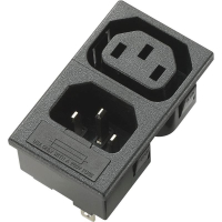 Розетка 10 А, IEC C13, черная, 1 шт TRU Components 719745