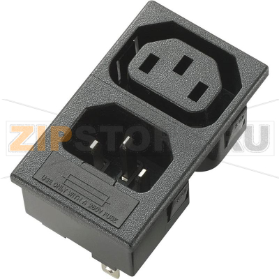Розетка 10 А, IEC C13, черная, 1 шт TRU Components 719745 