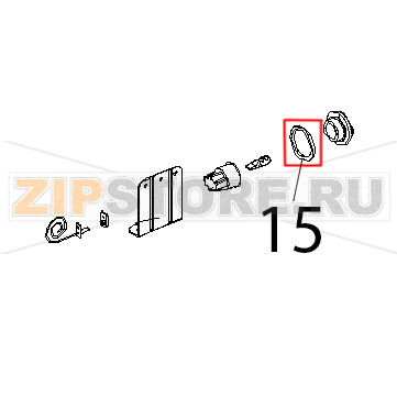 Guar. (FE01) PTFE puro, Ø: 53x44x4 portalamp. Unox XF 130 Guar. (FE01) PTFE puro, Ø: 53x44x4 portalamp. Unox XF 130Запчасть на деталировке под номером: 15
