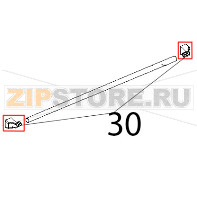 Terminale maniglia L.M. Unox XF 193 Terminale maniglia L.M. Unox XF 193Запчасть на деталировке под номером: 30