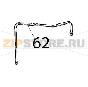 Tubo est. umidita&#039; and RC1165A0 Unox XBC 615EG Tubo est. umidita' and RC1165A0 Unox XBC 615EGЗапчасть на деталировке под номером: 62
