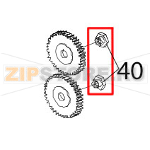 Hub nut M2.5x4.0x1.6 Zebra TTP-2010 Hub nut M2.5x4.0x1.6 Zebra TTP-2010Запчасть на деталировке под номером: 40