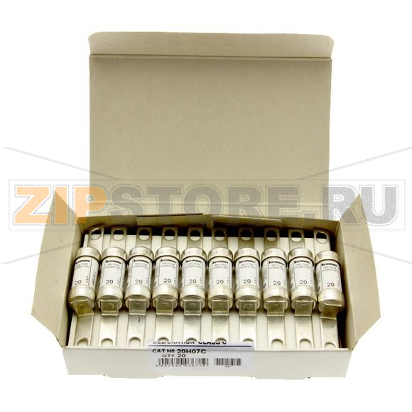 Предохранитель, 20 A, AC 600 В, DC 250 В, 200 кА, HRCII-C, 14x85 мм, CSA Eaton 20AMP CANADIAN FUS 