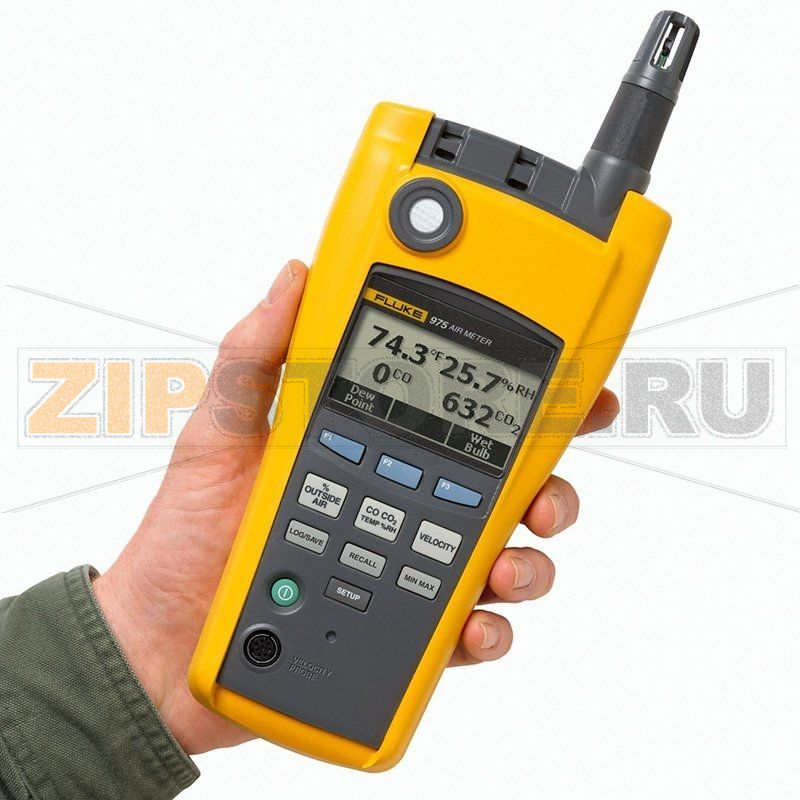 Газосигнализатор с функцией измерения скорости Fluke 975V 
