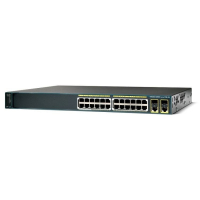 Коммутатор 24xFE (PoE), 2xGE/SFP, LAN Base Cisco WS-C2960+24PC-L