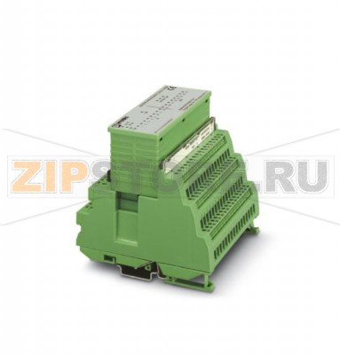 Клеммный модуль шины ввода-вывода INTERBUS-ST Phoenix Contact IBS ST ZF 24 BK DIO 8/8/3-T 8 цифровых входов, 8 цифровых выходов, 500 мА, возможен доступ к входам-выходам через разъем FLK, степень защиты IP20, состоит из: клеммная часть (пружинные клеммы) и электронный модуль.Минимальный заказ: 1 шт.Упаковка: 1 шт.