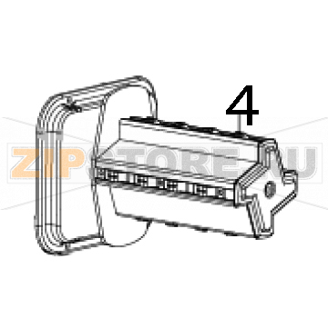 Label spindle assembly TSC MX640P Label spindle assembly TSC MX640PЗапчасть на деталировке под номером: 4