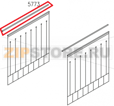 Asta Sostegno Tendina Lungo Aristarco TR 1650                         Asta Sostegno Tendina Lungo Aristarco TR 1650Запчасть на сборочном чертеже под номером: 5773Название запчасти Aristarco на итальянском языке: Asta Sostegno Tendina Lungo Aristarco TR 1650