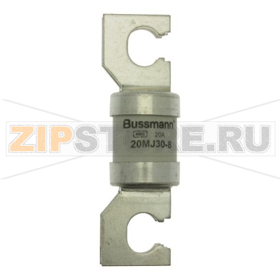 Предохранитель энергосистем, 20 A, AC 415 В, 80 кА, BS88/J, 31x110 мм, gU, BS, 82 мм Eaton 20A 415 