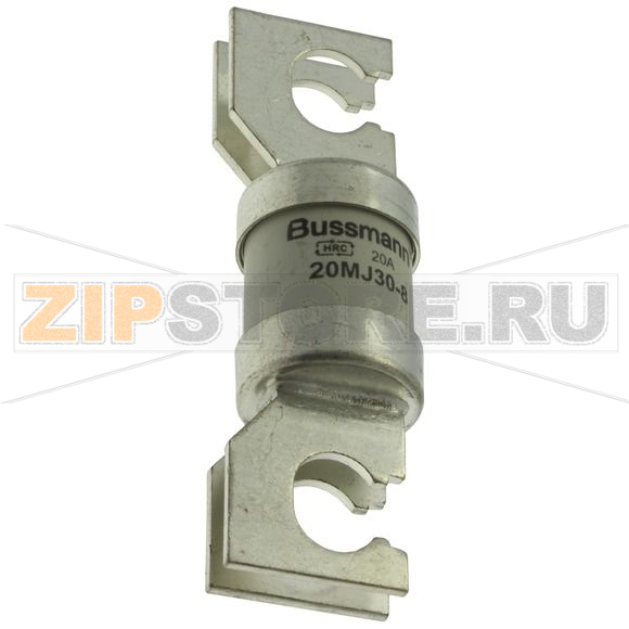 Предохранитель энергосистем, 20 A, AC 415 В, 80 кА, BS88/J, 31x110 мм, gU, BS, 82 мм Eaton 20A 415 