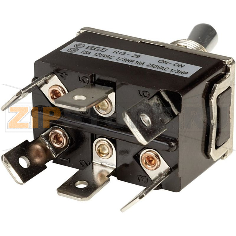 Тумблер 250 В/AC, 10 А, 2 x вкл/вкл, 1 шт SCI R13-29B 