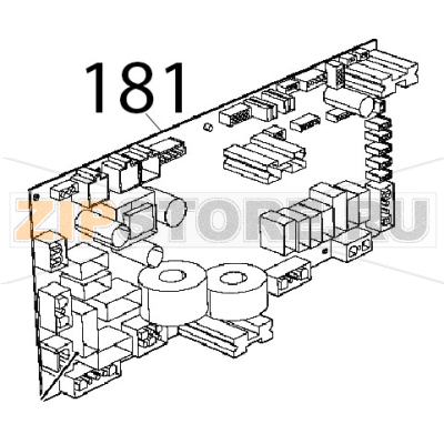 Scheda potenza forni CT-BT S5.E Unox XBC 1005E Scheda potenza forni CT-BT S5.E Unox XBC 1005EЗапчасть на деталировке под номером: 181