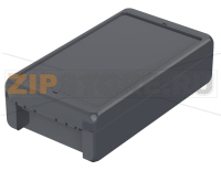 Корпус, 231x125x60 мм, поликарбонат UL 94 V0, одноцветный Bopla B 221306 PC-V0 7024