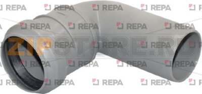 EXHAUST SLEEVE 90° WITH GASKET HT 