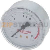 MANOMETRO POMPA ø 62 mm 0÷16 bar