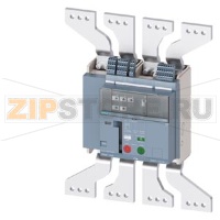 fixed-mounted molded case circuit breaker frame 1600; with RTC and 4AUX trip alarm switch S24; Icu "H" Icu=85kA @ 415V, 4-pole, right ETU350, LSI, In=1250A rotary coding switch Ir=500...1250A Isd=1...10xIn, Ii=1.5...15xIn N conductor protec. adjustable OF