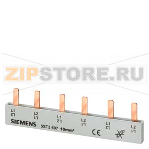 ШИНА ШТИФТОВОГО ТИПА БЕЗОПАСНАЯ ДЛЯ ПРИКОСНОВЕНИЯ 10КВ.ММ 2Х2-ФАЗ. Siemens 5ST3606 