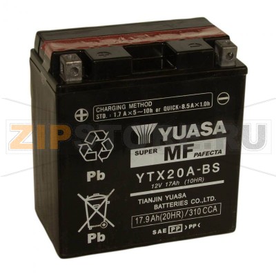 YUASA YTX20A-BS Мото аккумулятор Yuasa YTX20A-BS Напряжение АКБ: 12VЕмкость АКБ: 18Ah