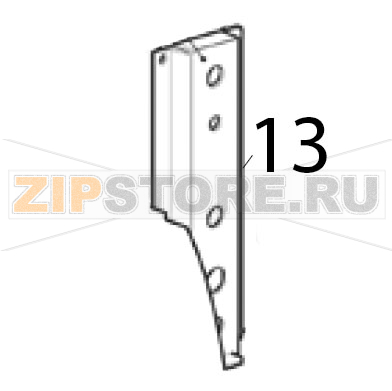 Supporto attacchi Scotsman AF 206 Supporto attacchi Scotsman AF 206Запчасть на деталировке под номером: 13