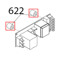 Dist. scheda foro D.6 mm Sirman Palladio 350 Automec
