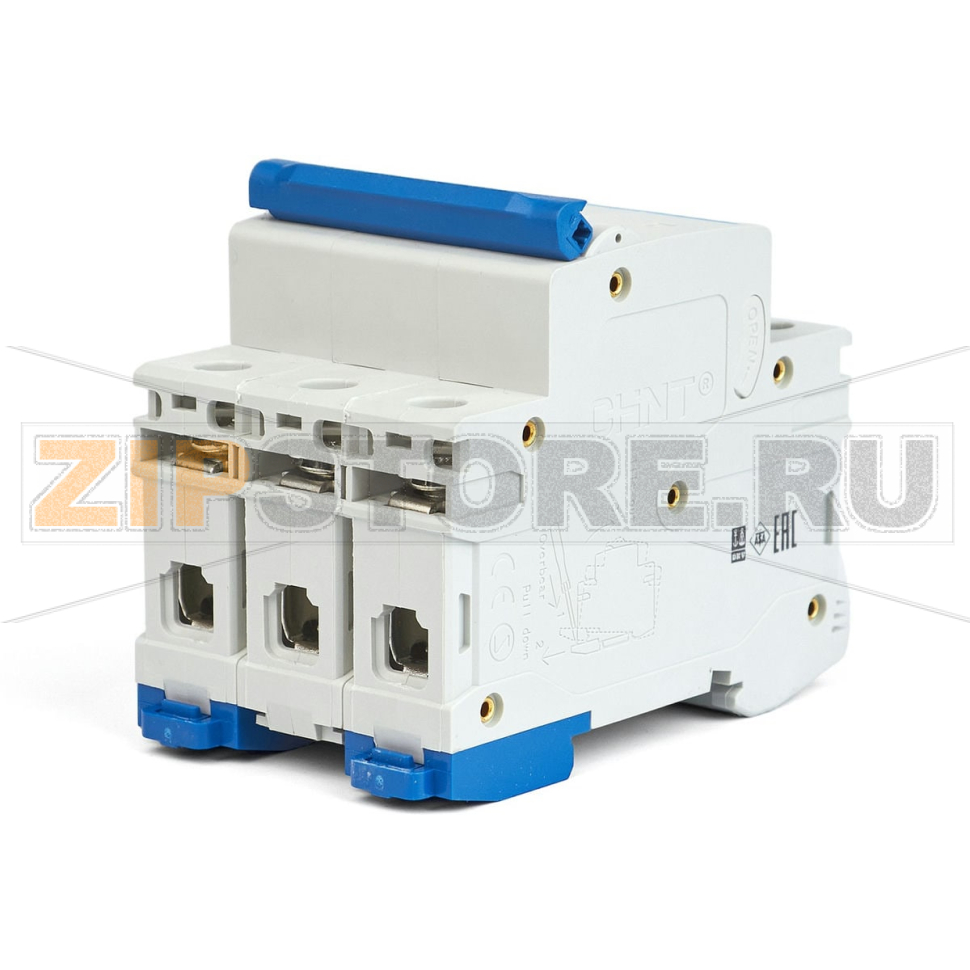 Выключатель автоматический 50 А, 10 кА, 3 полюса Chint NB1-63H 