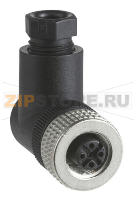Разъем угловой М12, 5 штырей Schneider Electric XZCC12FCM50B 