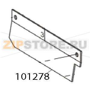 Cutter blade, fixed Zebra TTP 1020 Cutter blade, fixed Zebra TTP 1020Запчасть на деталировке под номером: 101278