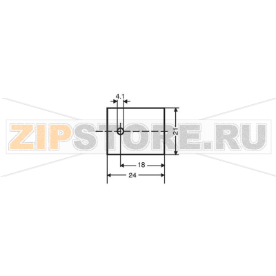 Шайба изолирующая 24x21 мм, 1 шт Fischer Elektronik GS 218 