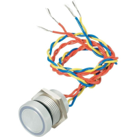 Пьезокнопка 24 В/DC/AC, 0.2 А, 1 x выкл/вкл, без фиксации, IP69K, 1 шт APEM PBARZAF0000E2A