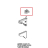 Upper hook to stop inner glass Unox XVC 705