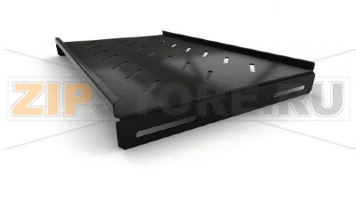 Полка стационарная 19&quot;, глубина 650 мм, с боковым креплением, нагрузка до 20 кг, для шкафов серии TTB, TTBR, TTC2 глубиной 800-1200 мм, 485х650мм (ШхГ), цвет черный (RAL 9004) 