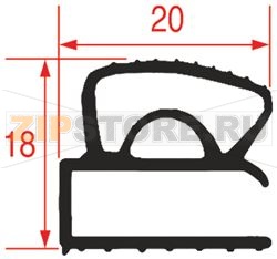 УПЛОТНИТЕЛЬ ДЛЯ ХОЛОДИЛЬНОЙ КАМЕРЫ - 18 М 