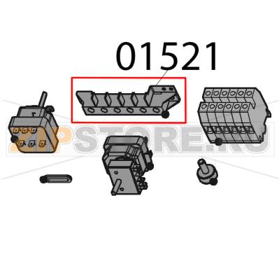 Morsettiera FV122 V-V Tecnoinox PP8E9 Morsettiera FV122 V-V Tecnoinox PP8E9Запчасть на деталировке под номером: 01521