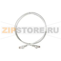 Коммутационный шнур (патч-корд), кат.6 UTP, LSZH, 1м, серый