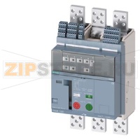 fixed-mounted molded case circuit breaker frame 1600; with RTC and 4AUX trip alarm switch S24; Icu "C" Icu=110kA @ 415V, 3-pole ETU360, LSIG, In=800A rotary coding switch Ir=320...800A Isd=1...10xIn, Ii=1.5...15xIn N conductor protec. adjustable opt. w. e