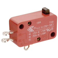 Микропереключатель 250 В/AC, 10 А, 1 x вкл/выкл, без фиксации, 1 шт Marquardt 01005.0904-03