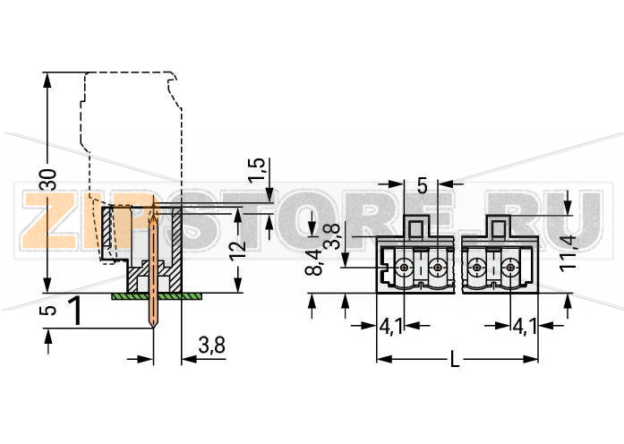 MCS MIDI Вилка THT; 1.0 x 1.0 mm solder pin; прямые; 100% защита от неправильного подсоединения; Шаг контактов 5 мм; 11-пол.; светло-серые Wago 721-141/001-000 Исполнение с выводами под запрессовку обеспечивает крепление к печатной плате без пайки100% защита от неправильного подсоединенияВозможны варианты кодировки...