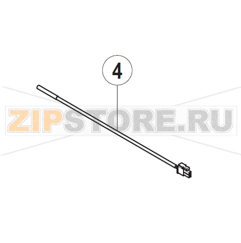 Датчик температуры для booster Hobart UXT-10A Датчик температуры для booster Hobart UXT-10AЗапчасть на сборочном чертеже под номером: 4Название запчасти на немецком языке: Temperature probe - booster Hobart UXT-10A
