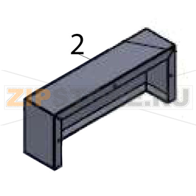Top apron Hurakan HKN-GES4M Top apron Hurakan HKN-GES4MЗапчасть на деталировке под номером: 2